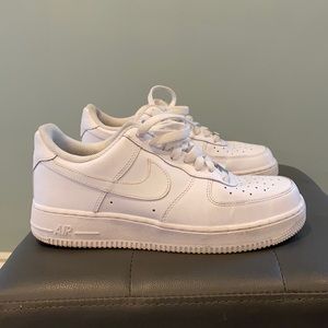 White Nike Air Force 1, Mens Size 8